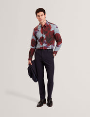 Sale|Men GIVIRA Rose Graphic Cotton Long Sleeve Shirt - Ted Baker
