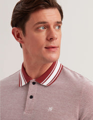 Sale|Men Phenes - Short Sleeve Textured Zip Polo - Ted Baker