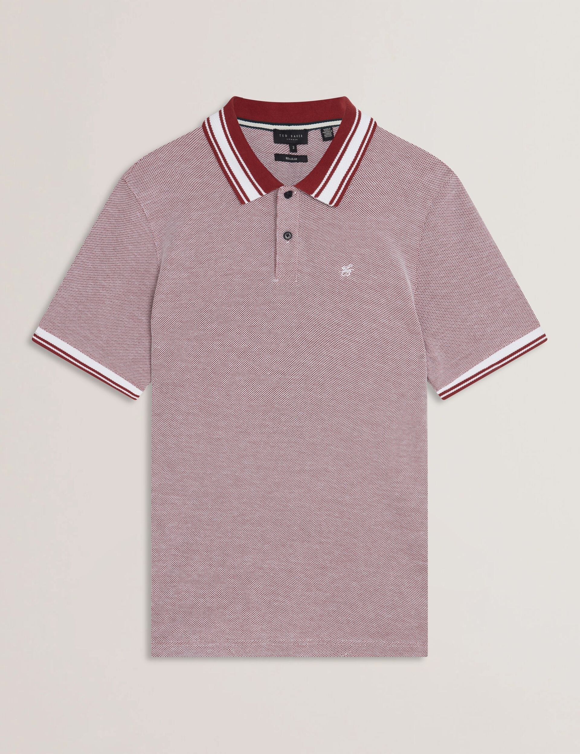 Sale|Men Phenes - Short Sleeve Textured Zip Polo - Ted Baker