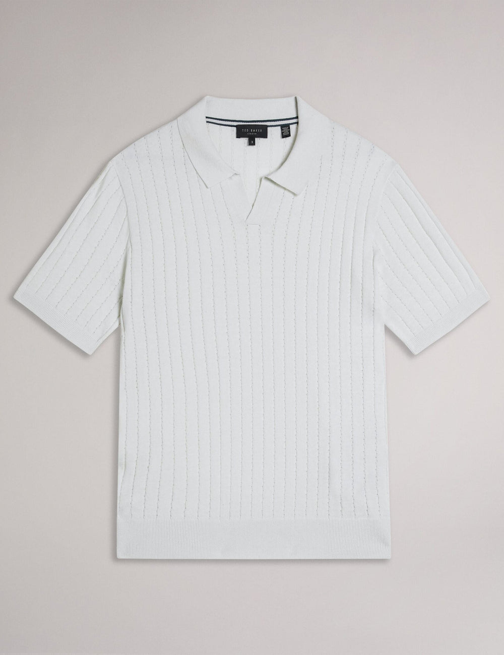 Sale|Men BOTANY - Short Sleeve Regular Open Collar Polo - Ted Baker