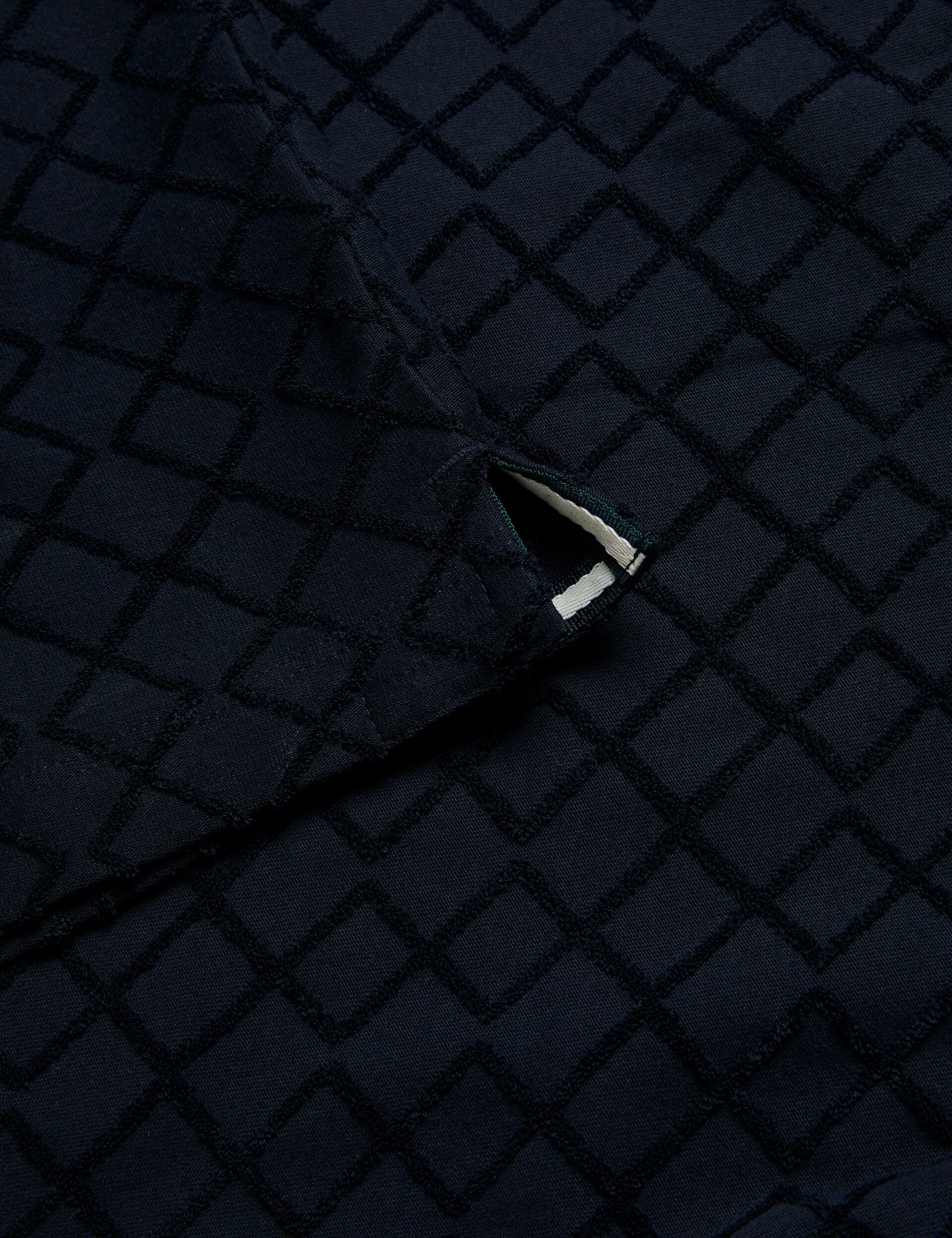 Sale|Men ANSOM - SS Reg Textured Towelling Zip Polo - Ted Baker