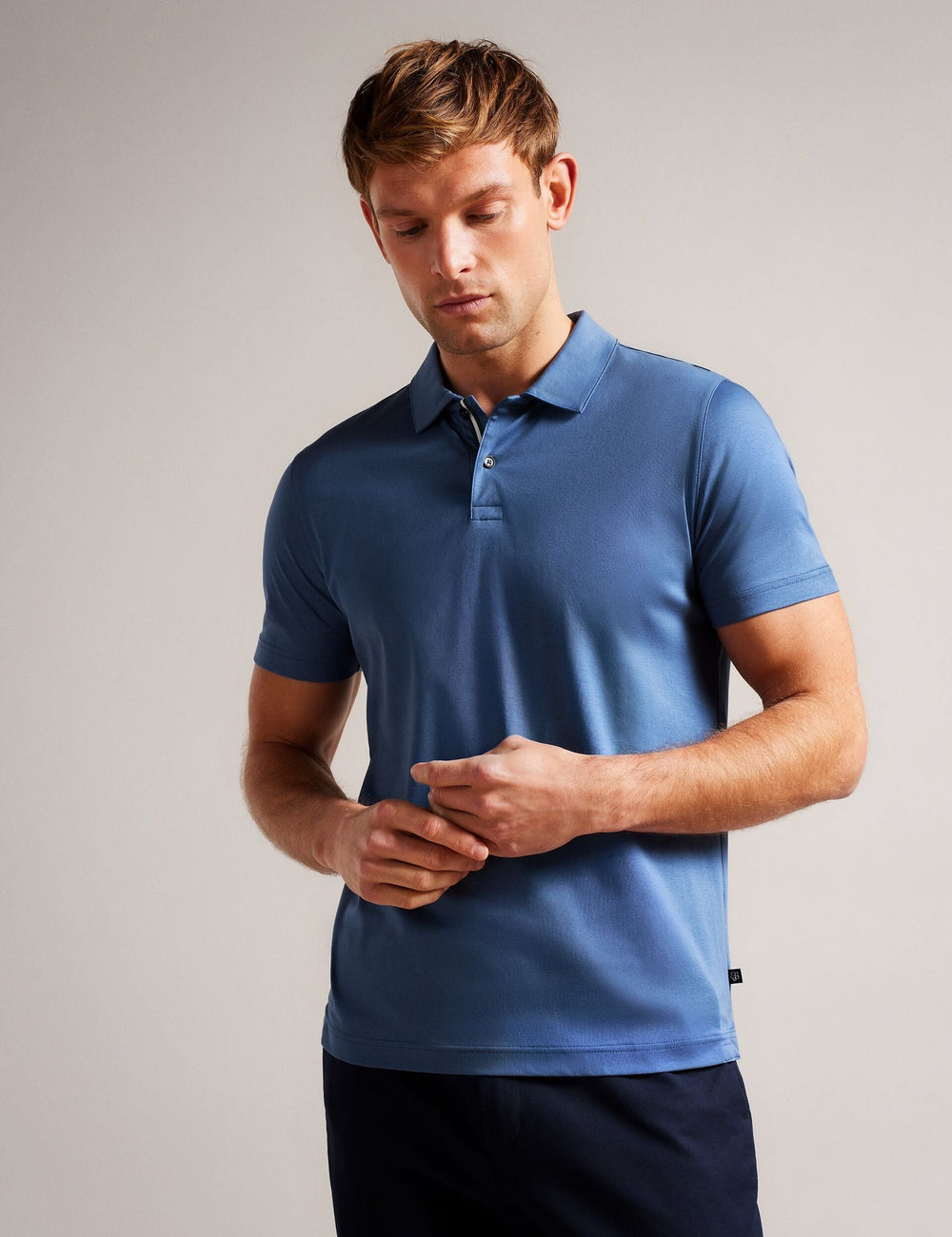 Sale|Men ZEITER - Slim Fit Pure Cotton Polo Shirt - Ted Baker
