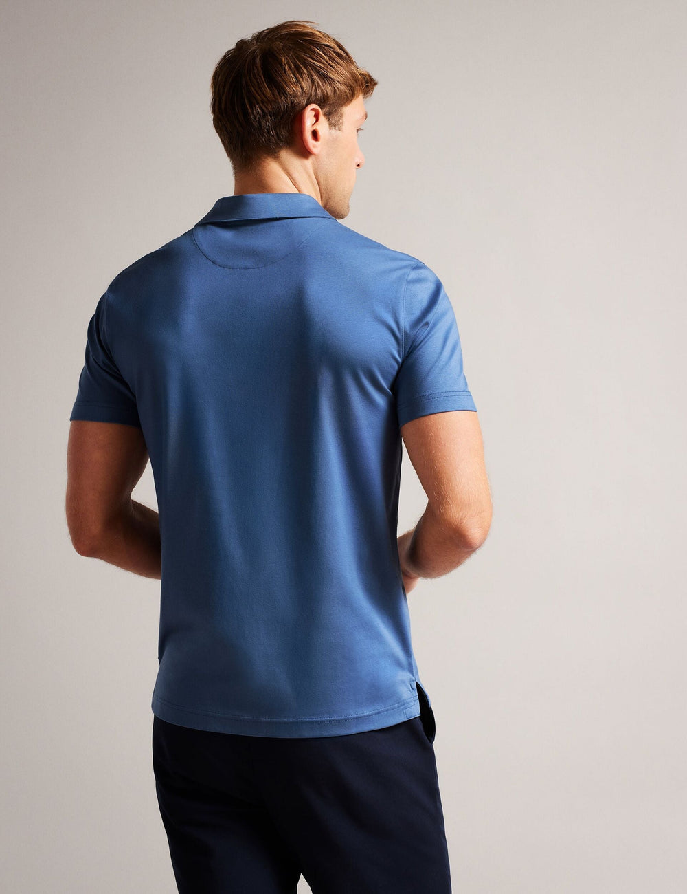 Sale|Men ZEITER - Slim Fit Pure Cotton Polo Shirt - Ted Baker