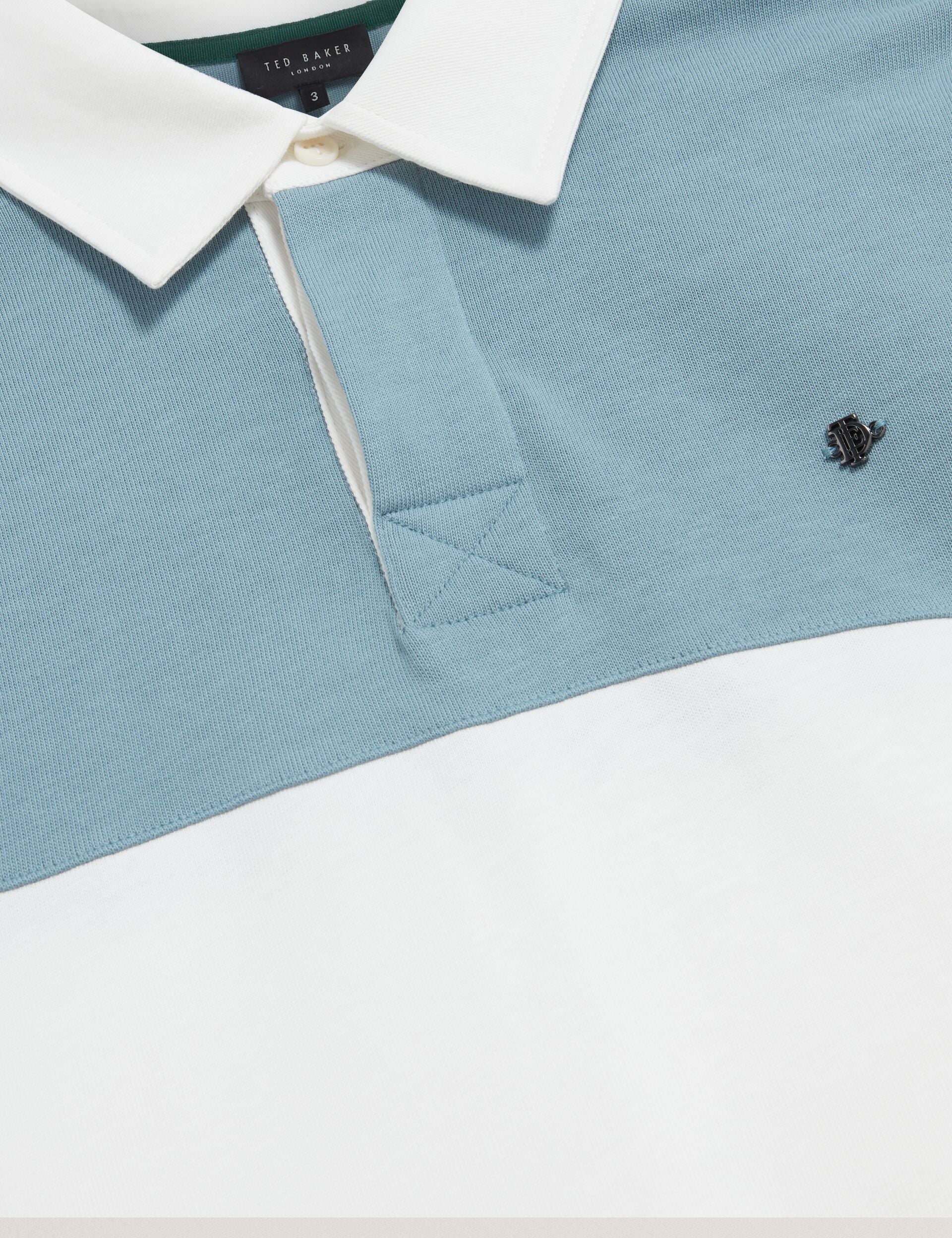 Sale|Men TRAVISS - Long Sleeve Panelled Rugby Shirt - Ted Baker