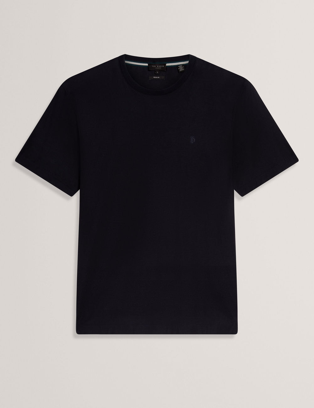 Sale|Men KAELITH Textured Panel Cotton Short Sleeve T-Shirt - Ted Baker