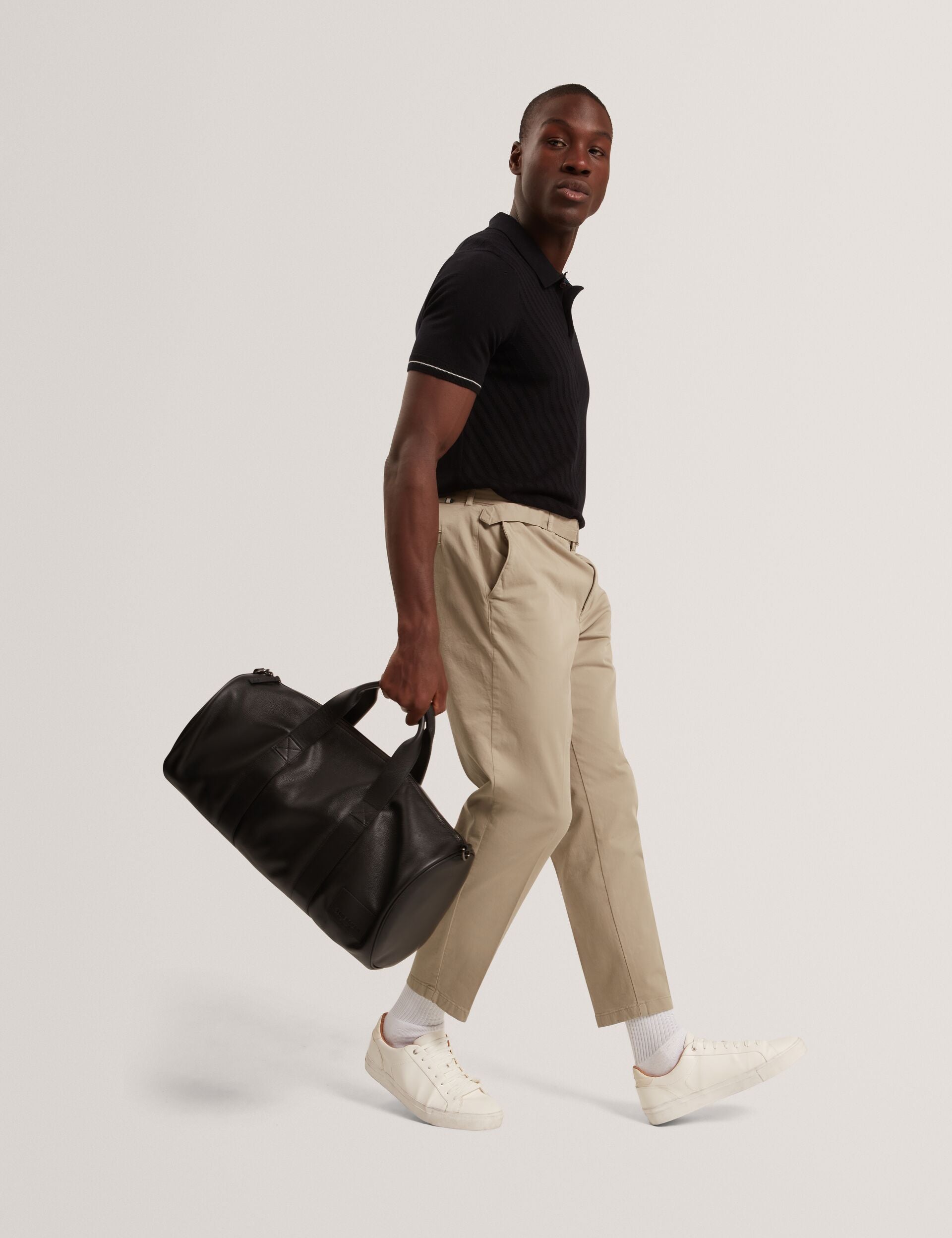 Sale|Men CHAPAL Chevron Texture Knit Short Sleeve Polo - Ted Baker