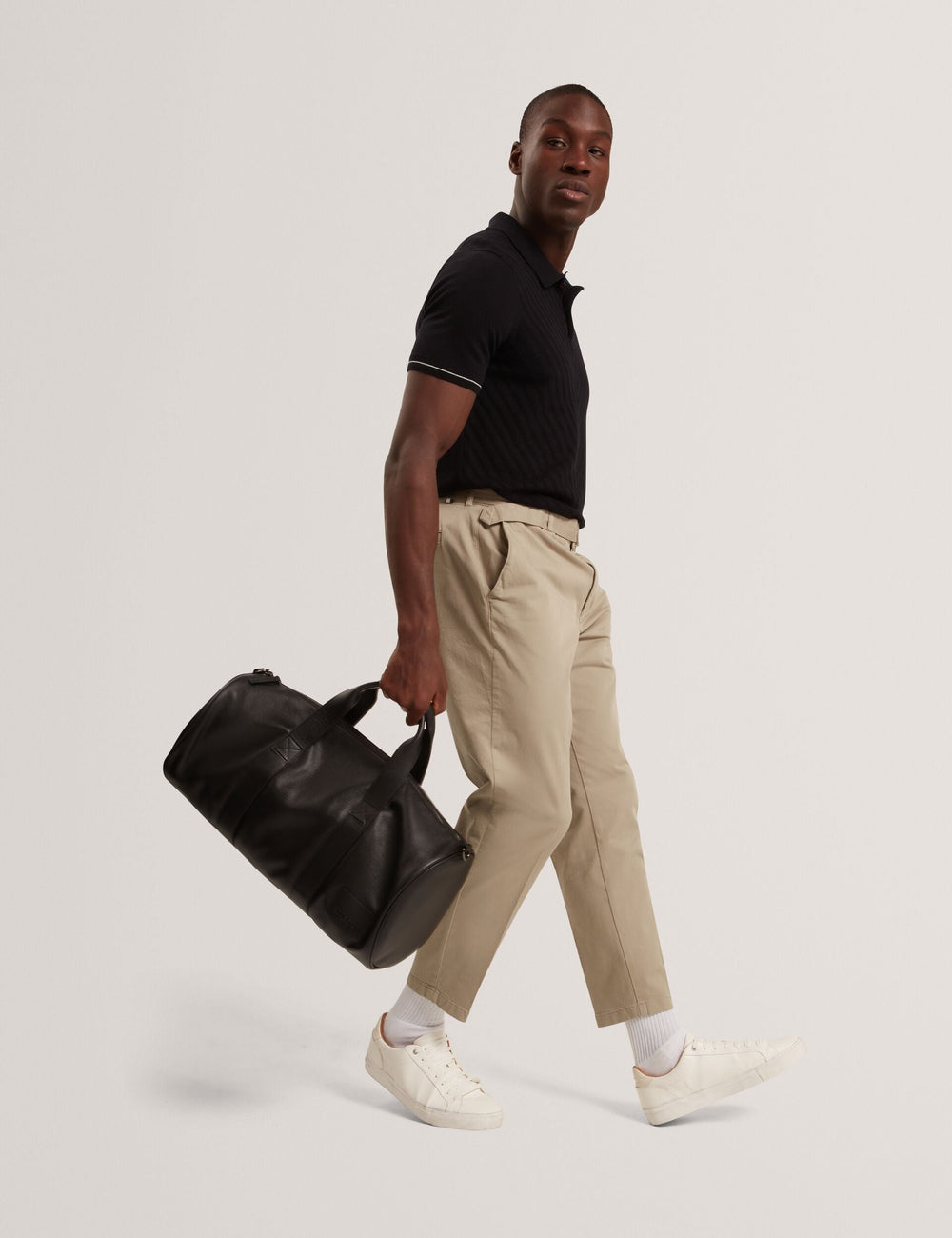 Sale|Men CHAPAL Chevron Texture Knit Short Sleeve Polo - Ted Baker