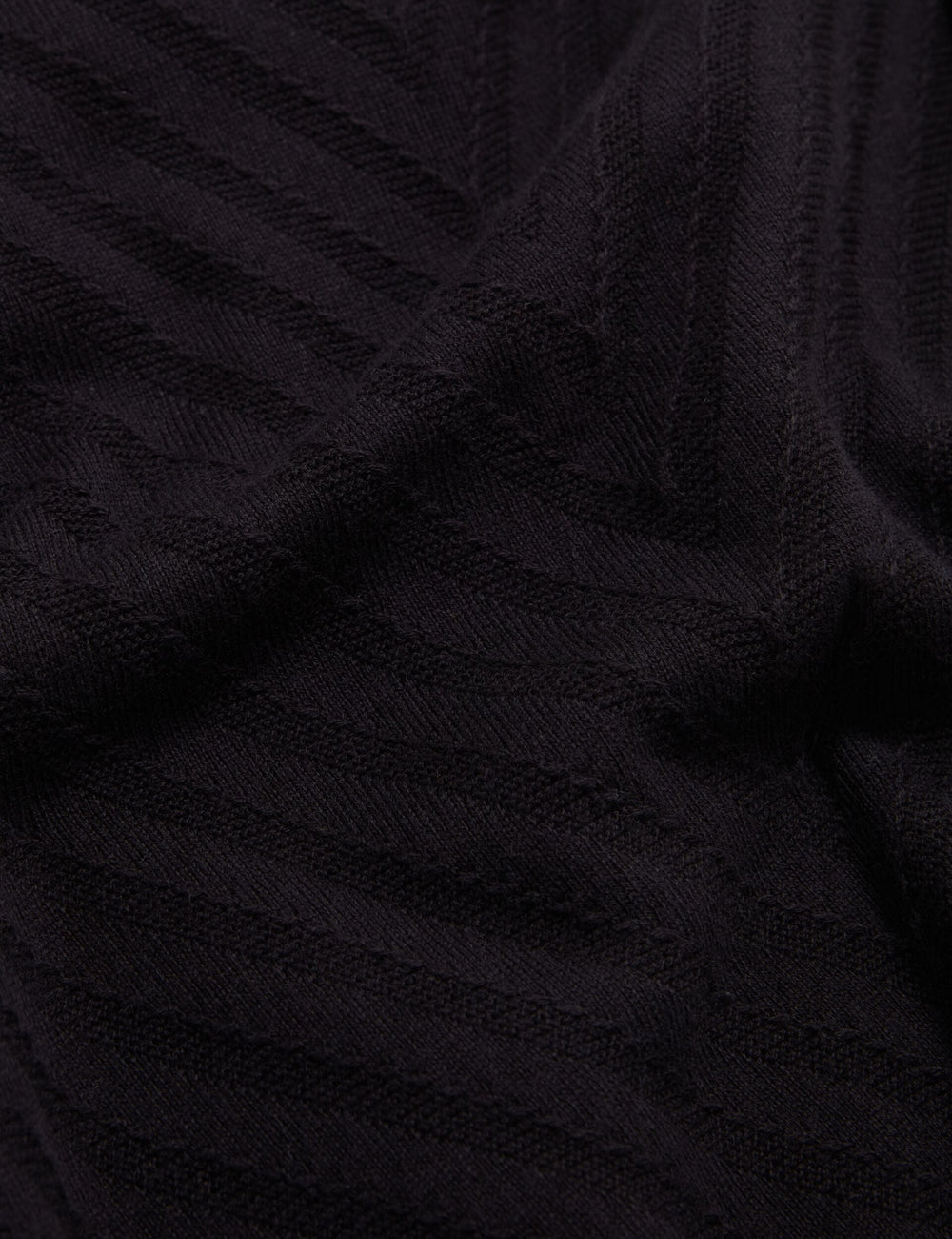 Sale|Men CHAPAL Chevron Texture Knit Short Sleeve Polo - Ted Baker