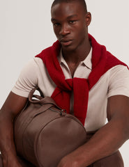 Sale|Men GIVRANS Silk Blend Knit Zip Neck Polo - Ted Baker