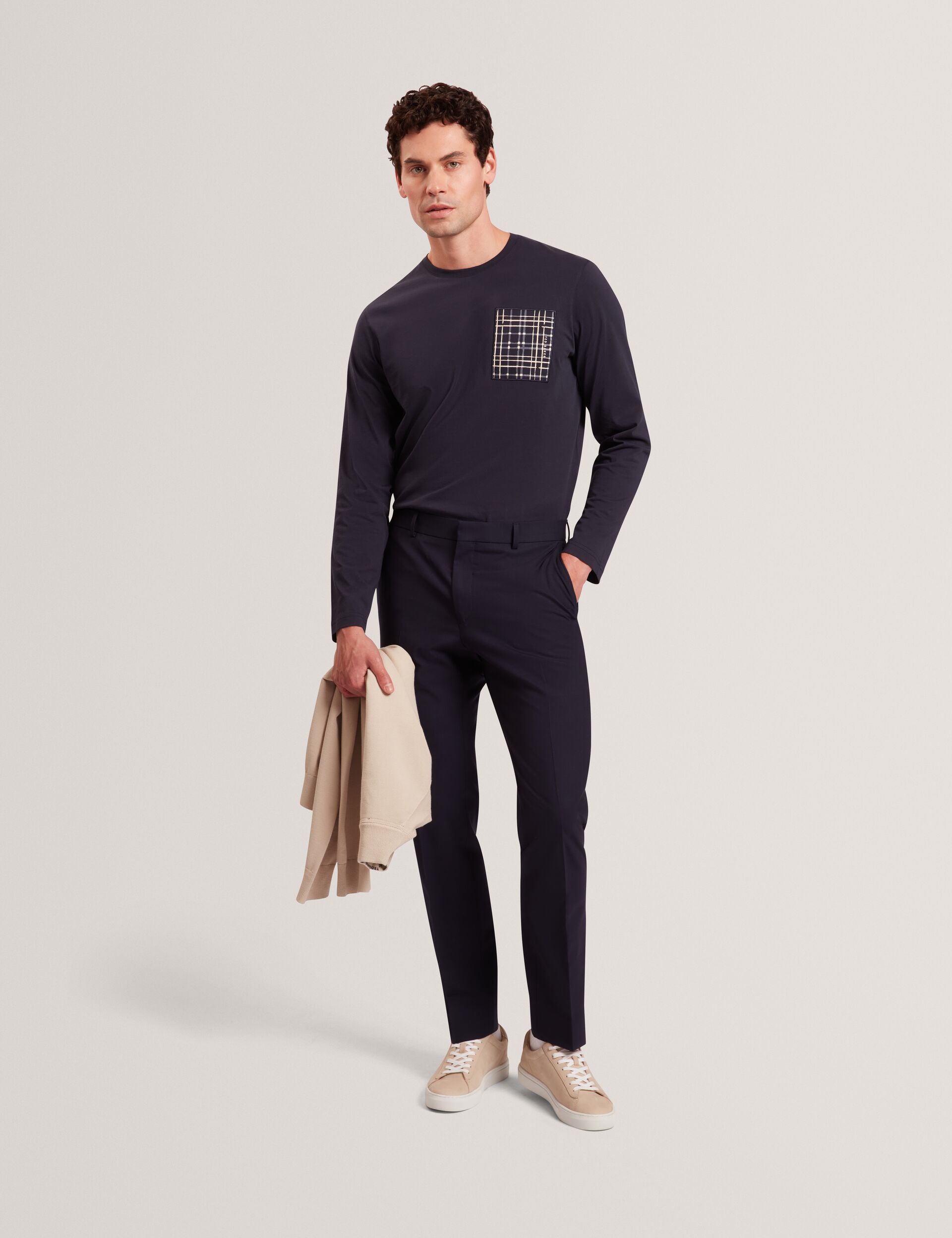 Sale|Men SININO Graphic Patch Long Sleeve T-Shirt - Ted Baker