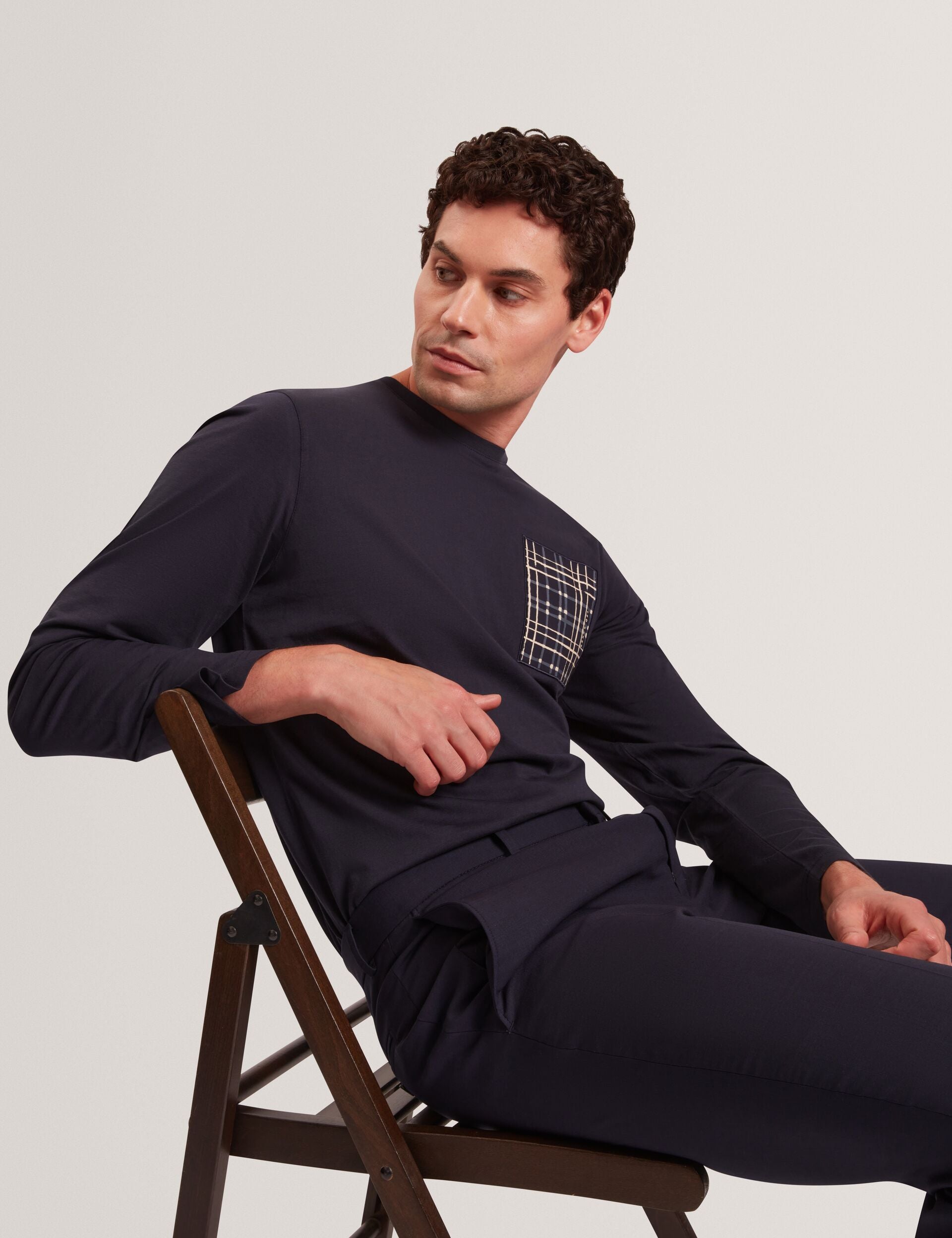 Sale|Men SININO Graphic Patch Long Sleeve T-Shirt - Ted Baker