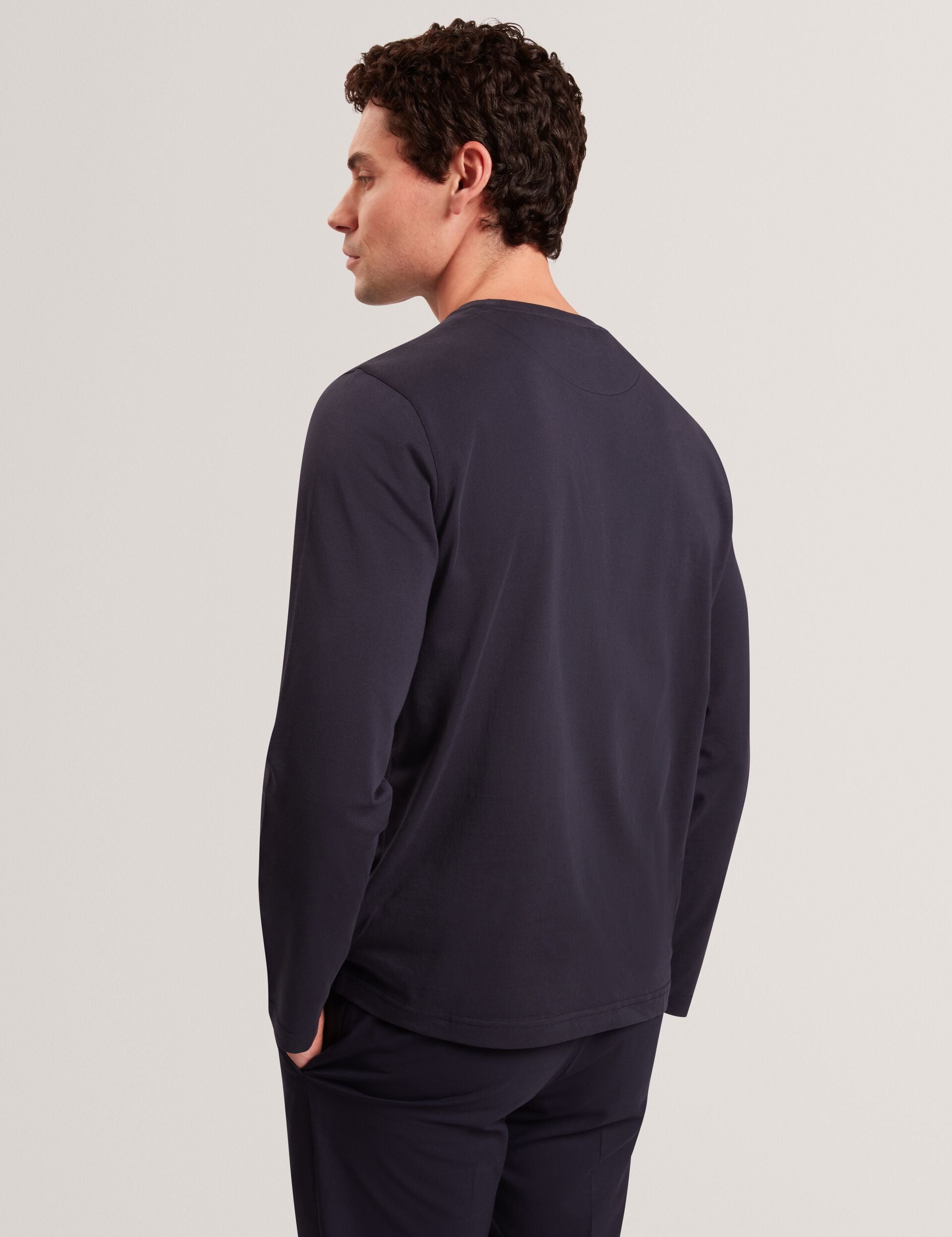 Sale|Men SININO Graphic Patch Long Sleeve T-Shirt - Ted Baker