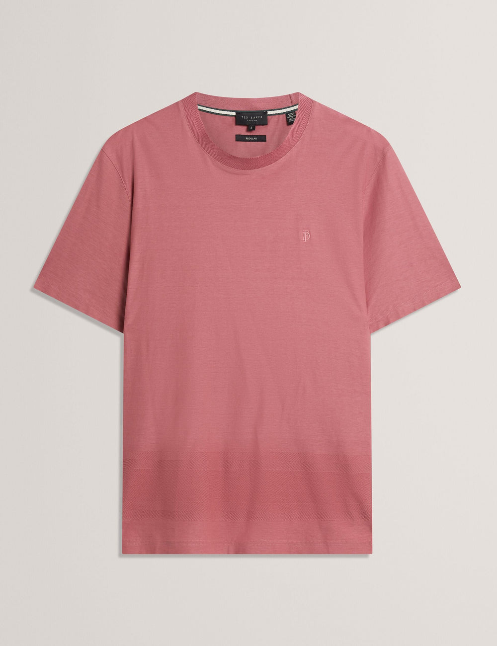 Sale|Men KAELITH Textured Panel Cotton Short Sleeve T-Shirt - Ted Baker