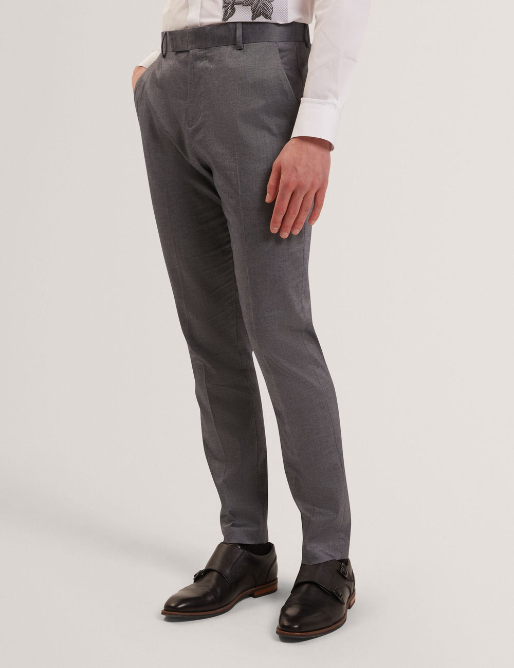Sale|Men SABATON Slim Fit Stretch Cotton Twill Smart Pants - Ted Baker
