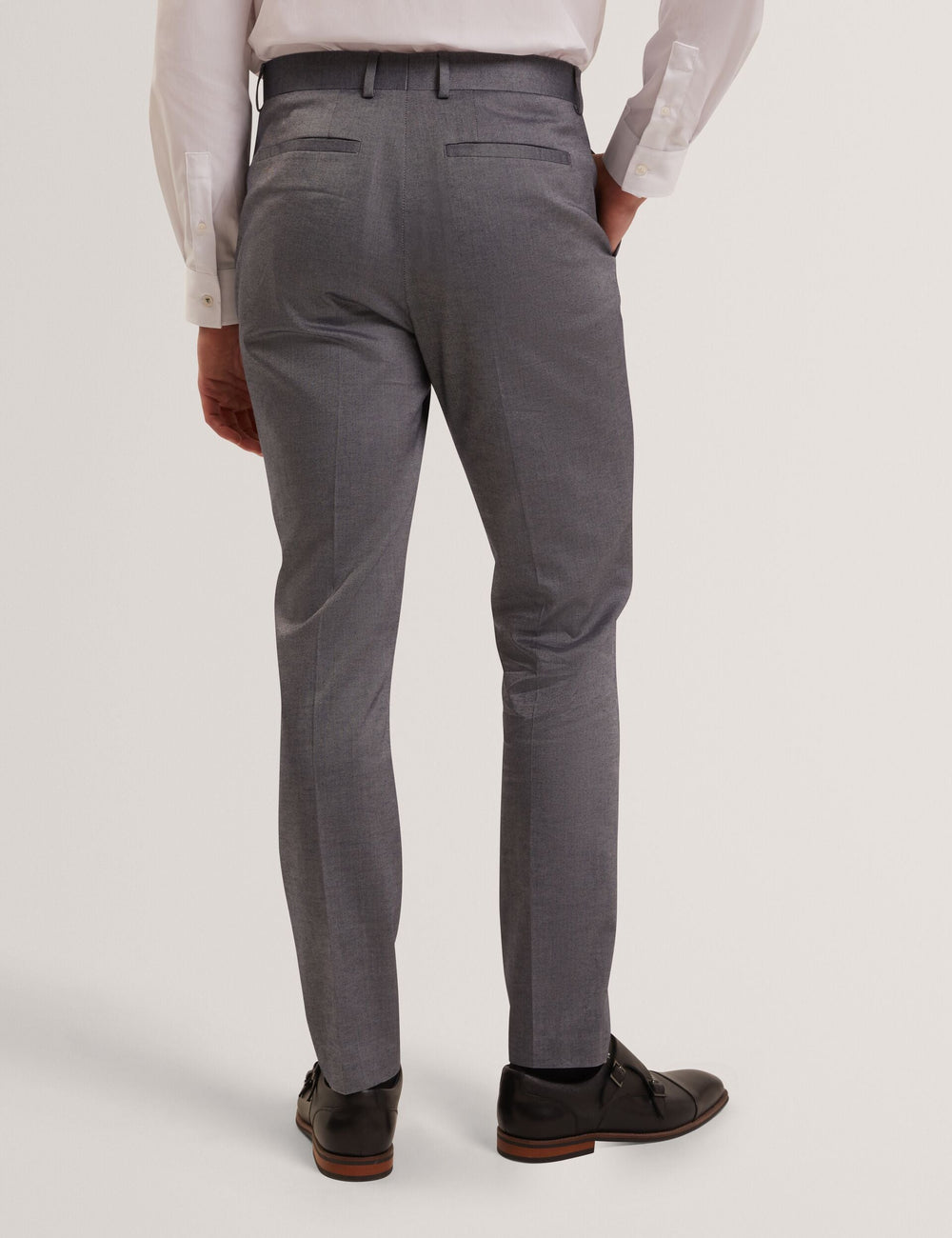 Sale|Men SABATON Slim Fit Stretch Cotton Twill Smart Pants - Ted Baker
