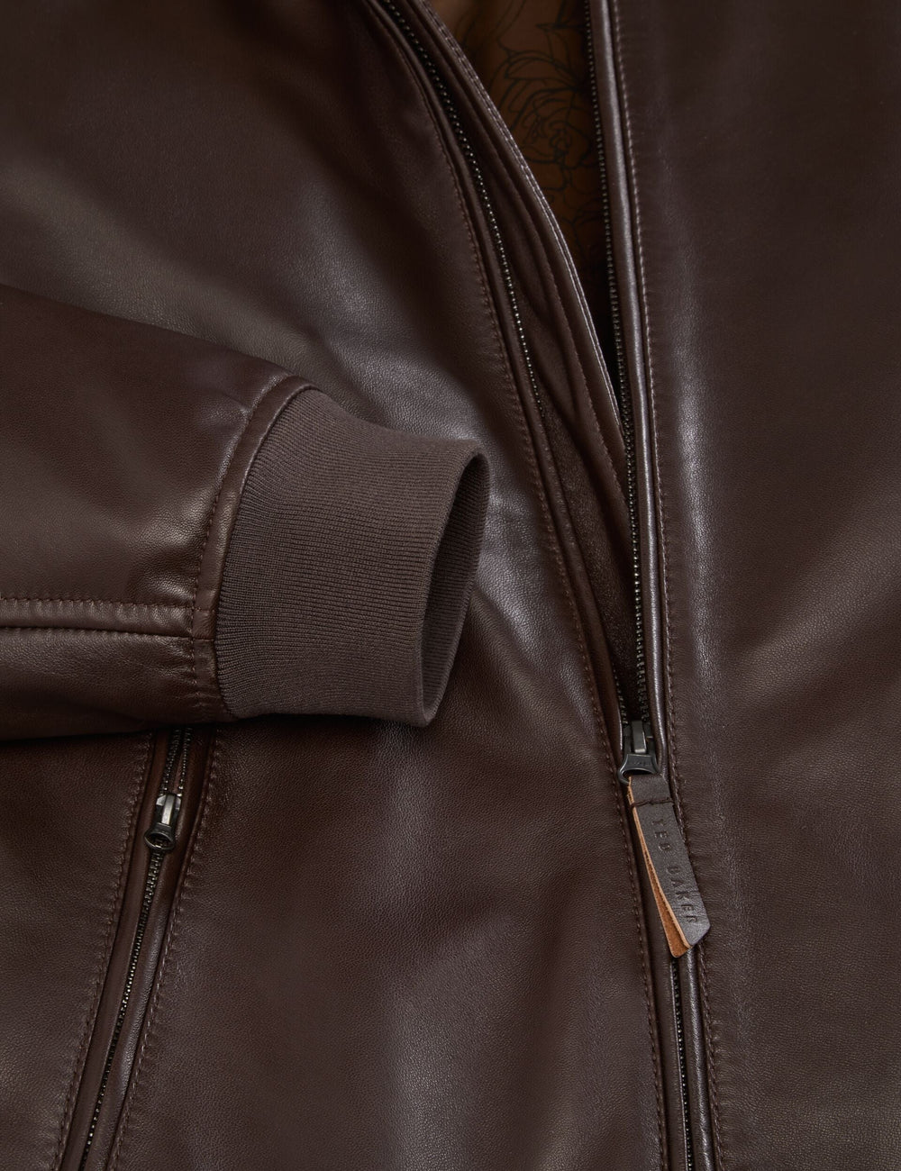 Sale|Men WAGGONER - Leather Bomber Jacket - Ted Baker