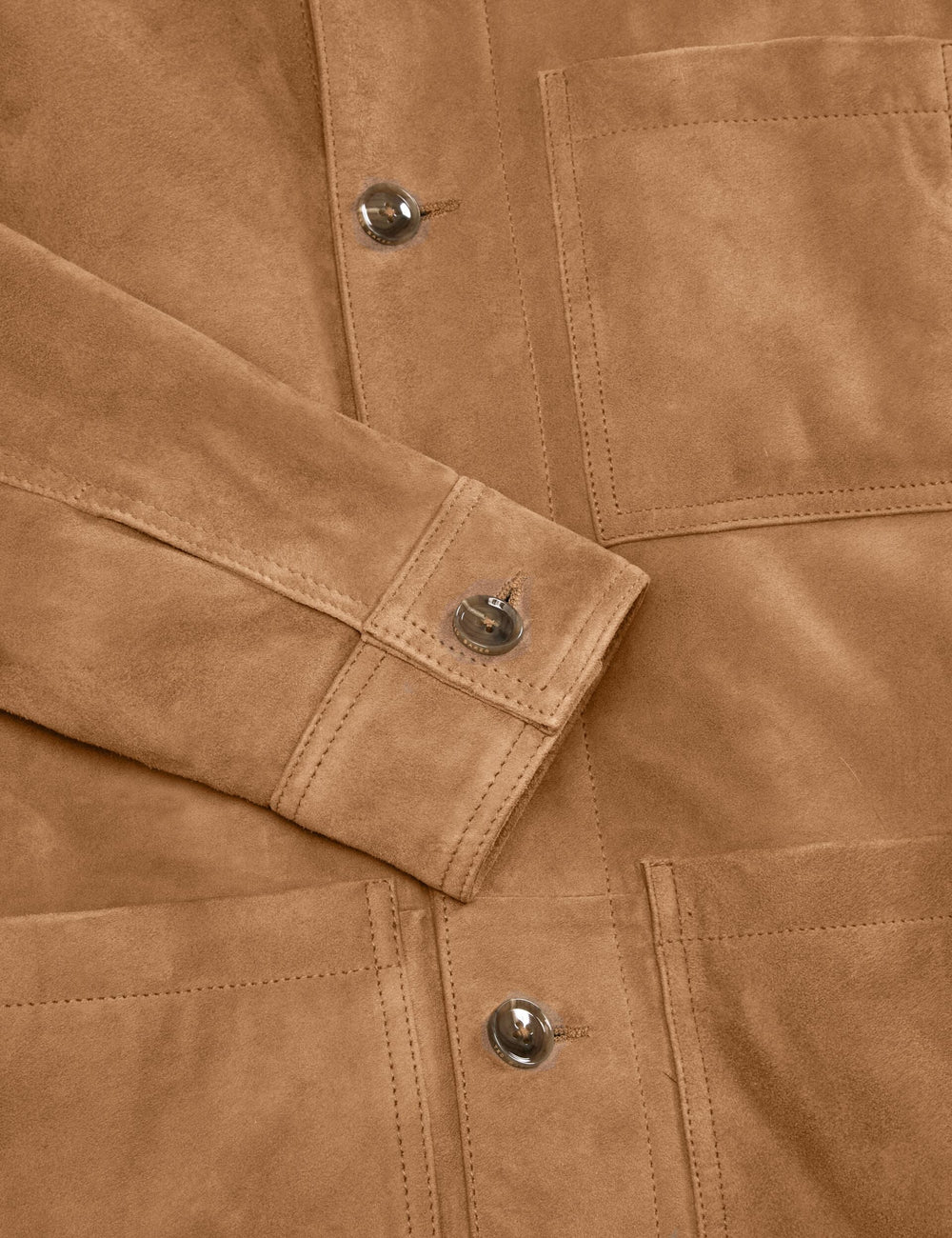 Sale|Men WALLY - Suede 3-Pocket Button Front Jacket - Ted Baker