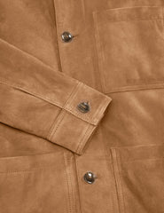 Sale|Men WALLY - Suede 3-Pocket Button Front Jacket - Ted Baker