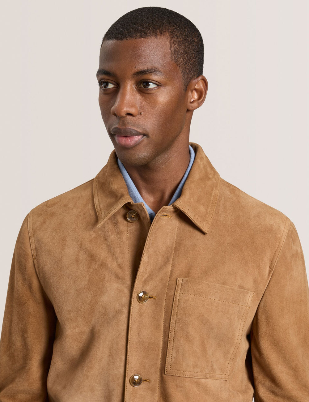 Sale|Men WALLY - Suede 3-Pocket Button Front Jacket - Ted Baker