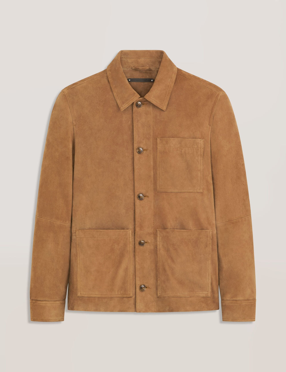 Sale|Men WALLY - Suede 3-Pocket Button Front Jacket - Ted Baker