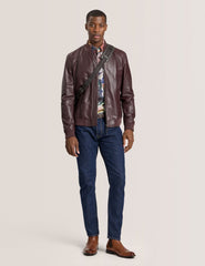 Sale|Men WAGGONER - Leather Bomber Jacket - Ted Baker