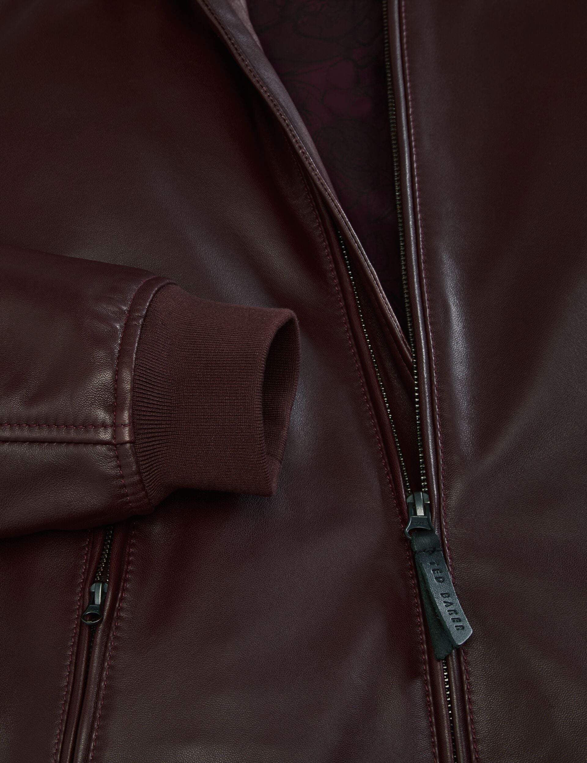 Sale|Men WAGGONER - Leather Bomber Jacket - Ted Baker