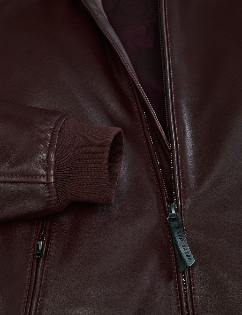 Sale|Men WAGGONER - Leather Bomber Jacket - Ted Baker