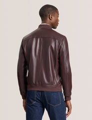 Sale|Men WAGGONER - Leather Bomber Jacket - Ted Baker