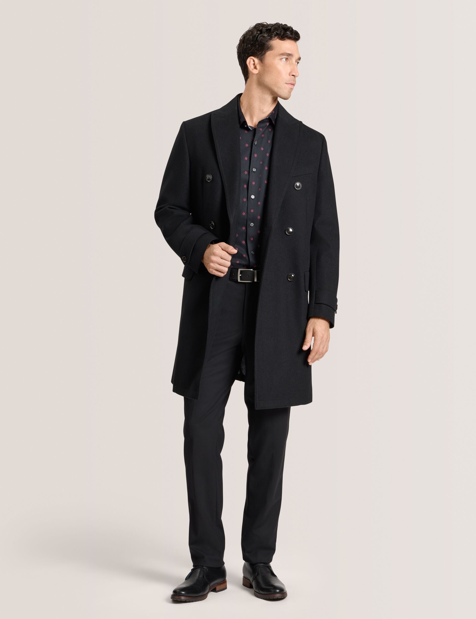 Sale|Men WINTHROP - Double Breasted Overcoat - Ted Baker