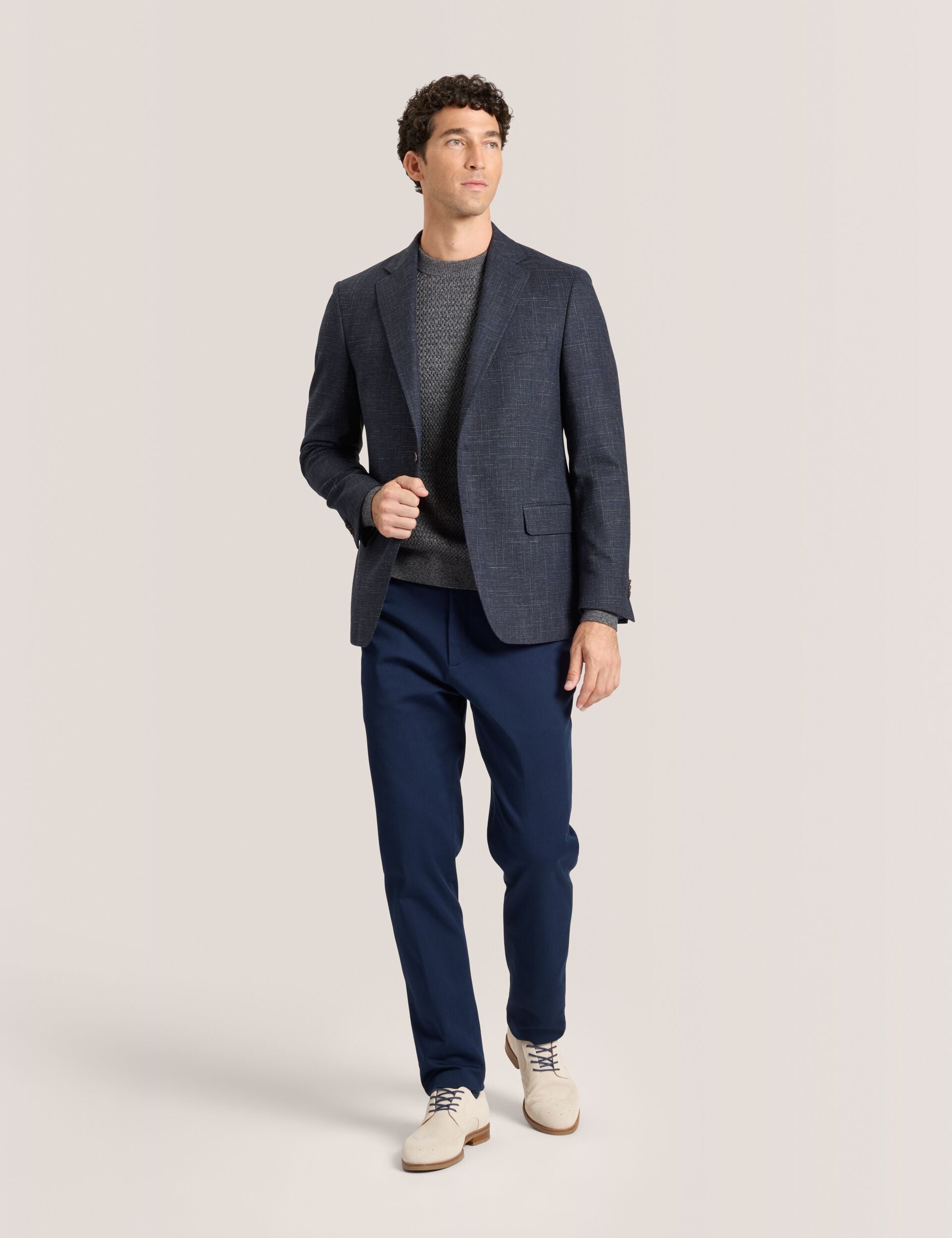 Sale|Men WELLINGTON – Single Breasted Two Button Notch Patch Pocket Weave Jacket - Ted Baker