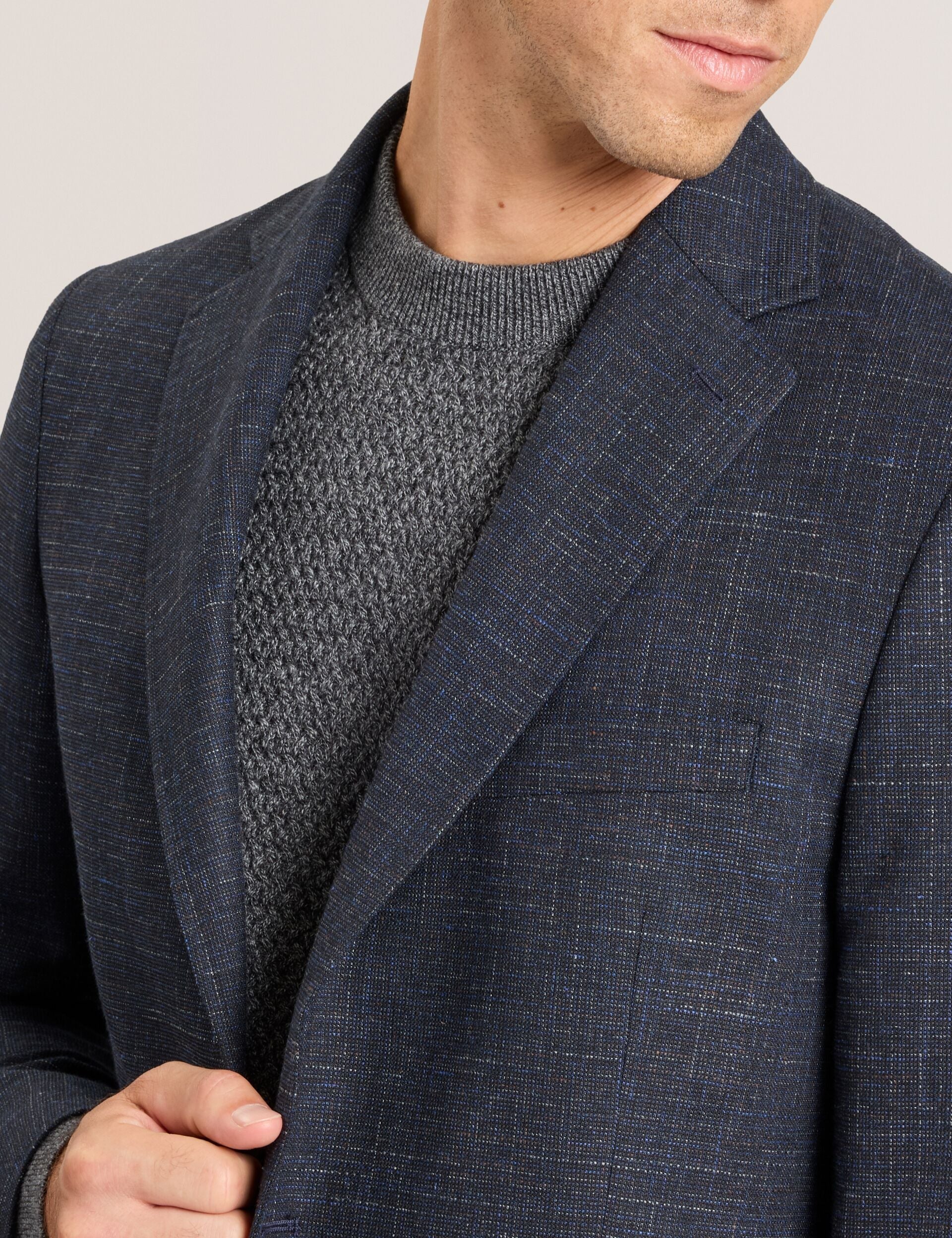 Sale|Men WELLINGTON – Single Breasted Two Button Notch Patch Pocket Weave Jacket - Ted Baker