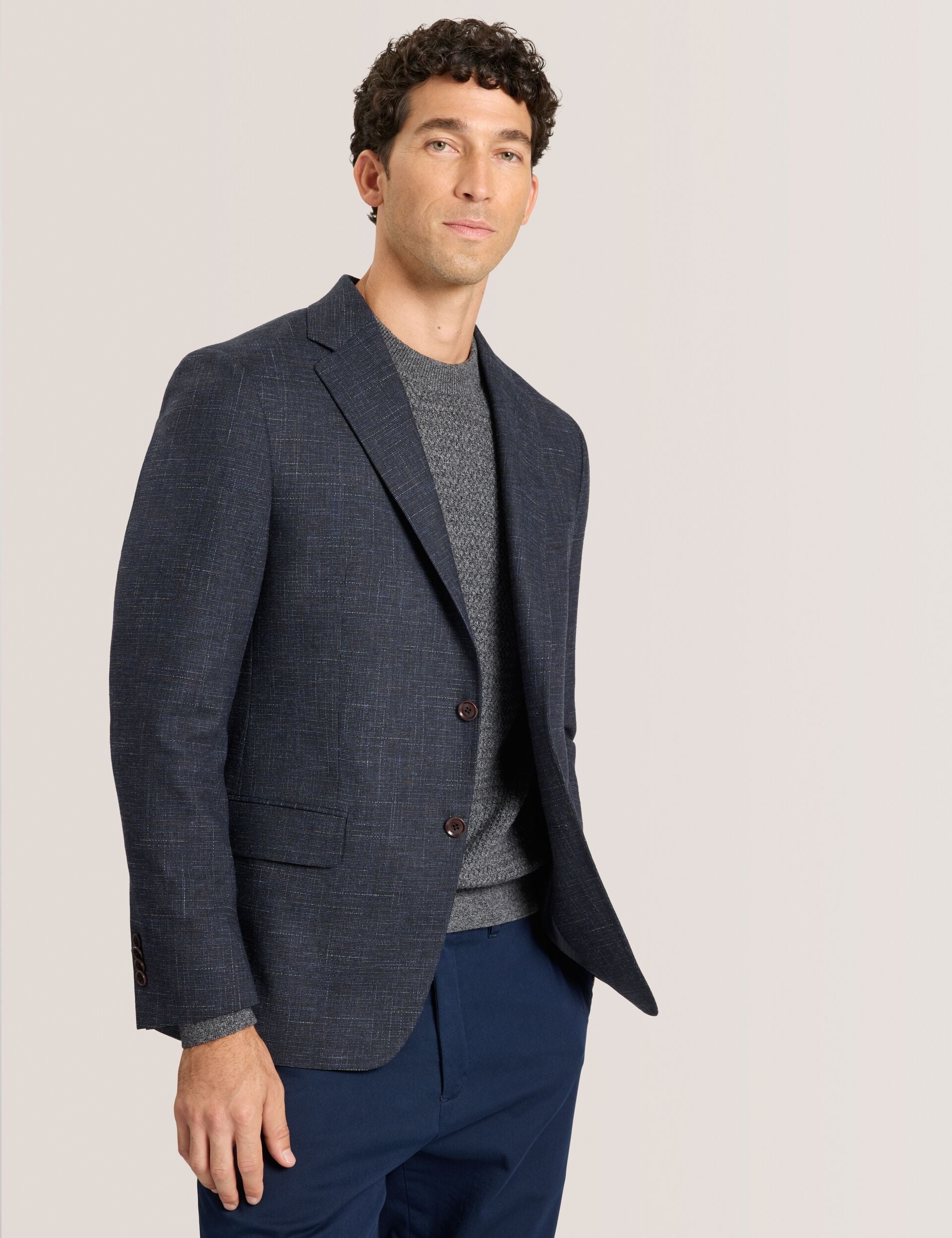 Sale|Men WELLINGTON – Single Breasted Two Button Notch Patch Pocket Weave Jacket - Ted Baker