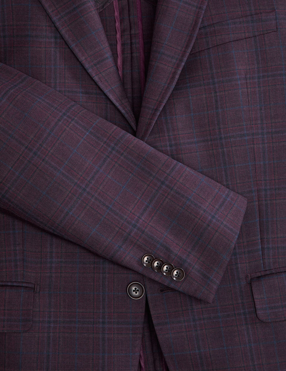 Sale|Men WINFRED – Single Breasted Two Button Notch Fully Fashioned Plaid Jacket - Ted Baker