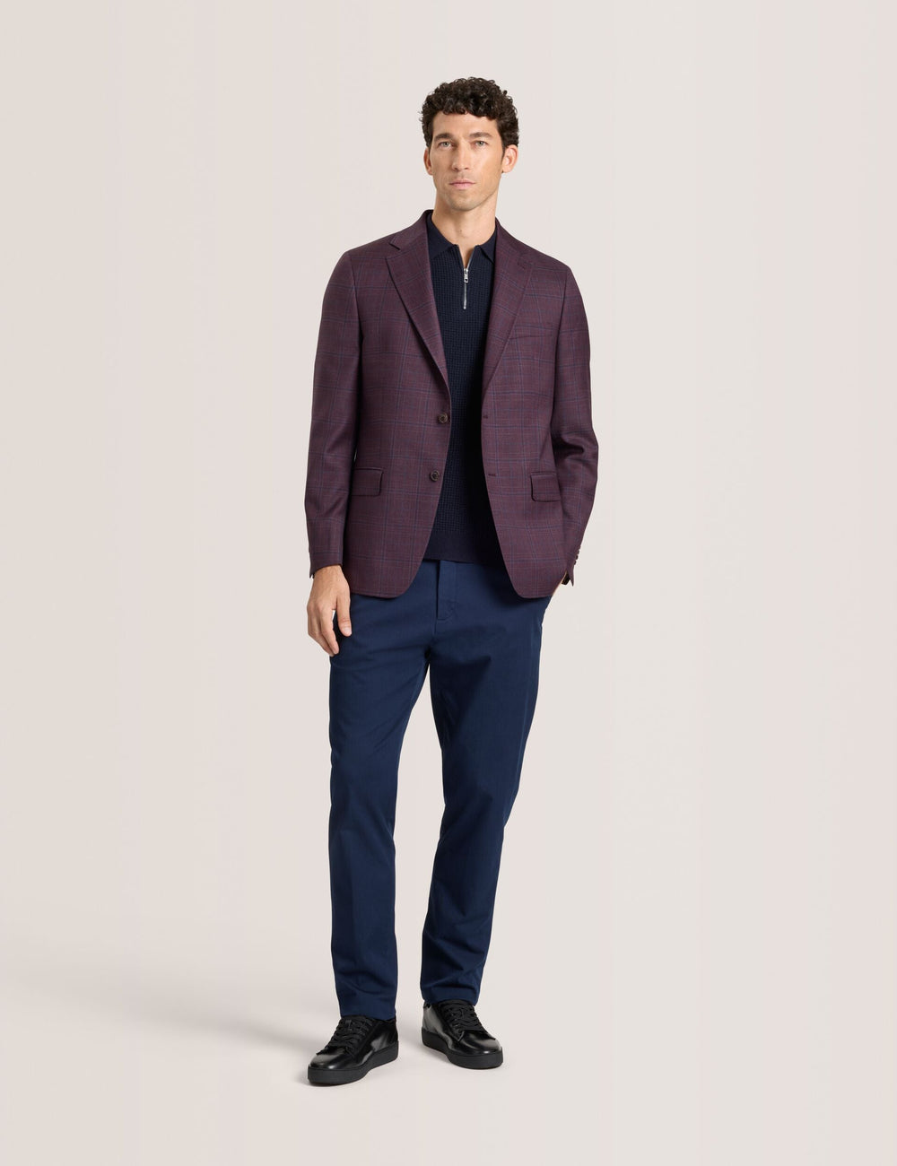 Sale|Men WINFRED – Single Breasted Two Button Notch Fully Fashioned Plaid Jacket - Ted Baker
