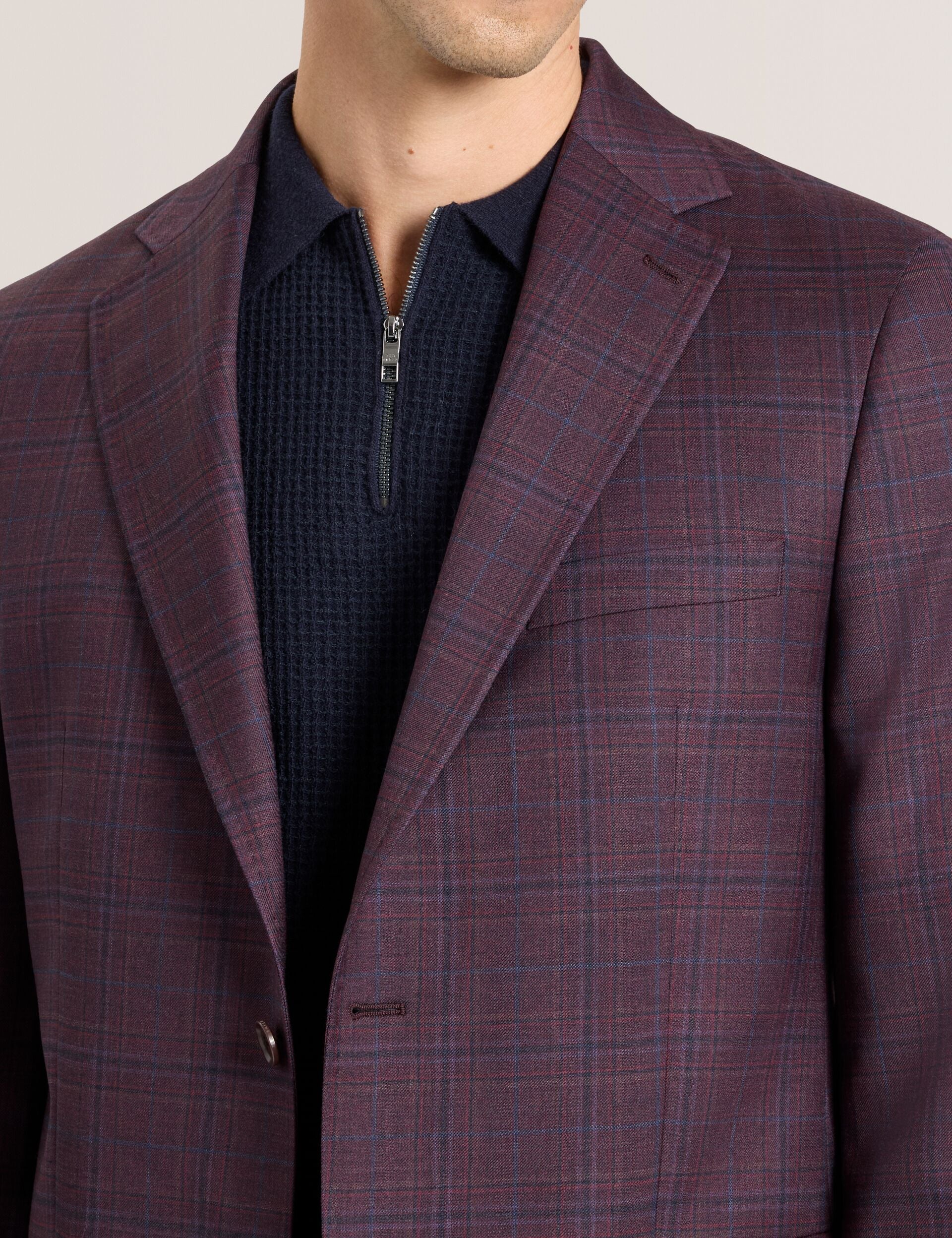 Sale|Men WINFRED – Single Breasted Two Button Notch Fully Fashioned Plaid Jacket - Ted Baker