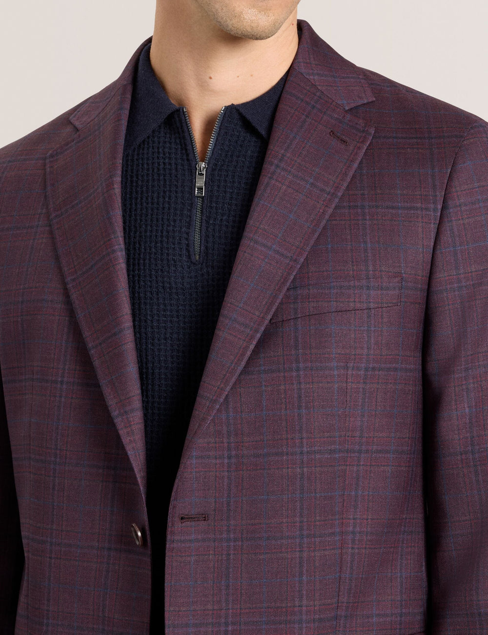 Sale|Men WINFRED – Single Breasted Two Button Notch Fully Fashioned Plaid Jacket - Ted Baker