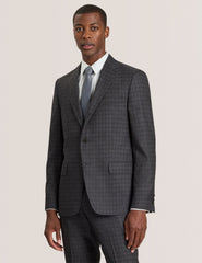 Sale|Men WRIGHT-TATTERSALL – Single Breasted Two Button Notch Fully Fashioned Tattersall Suit Jacket - Ted Baker