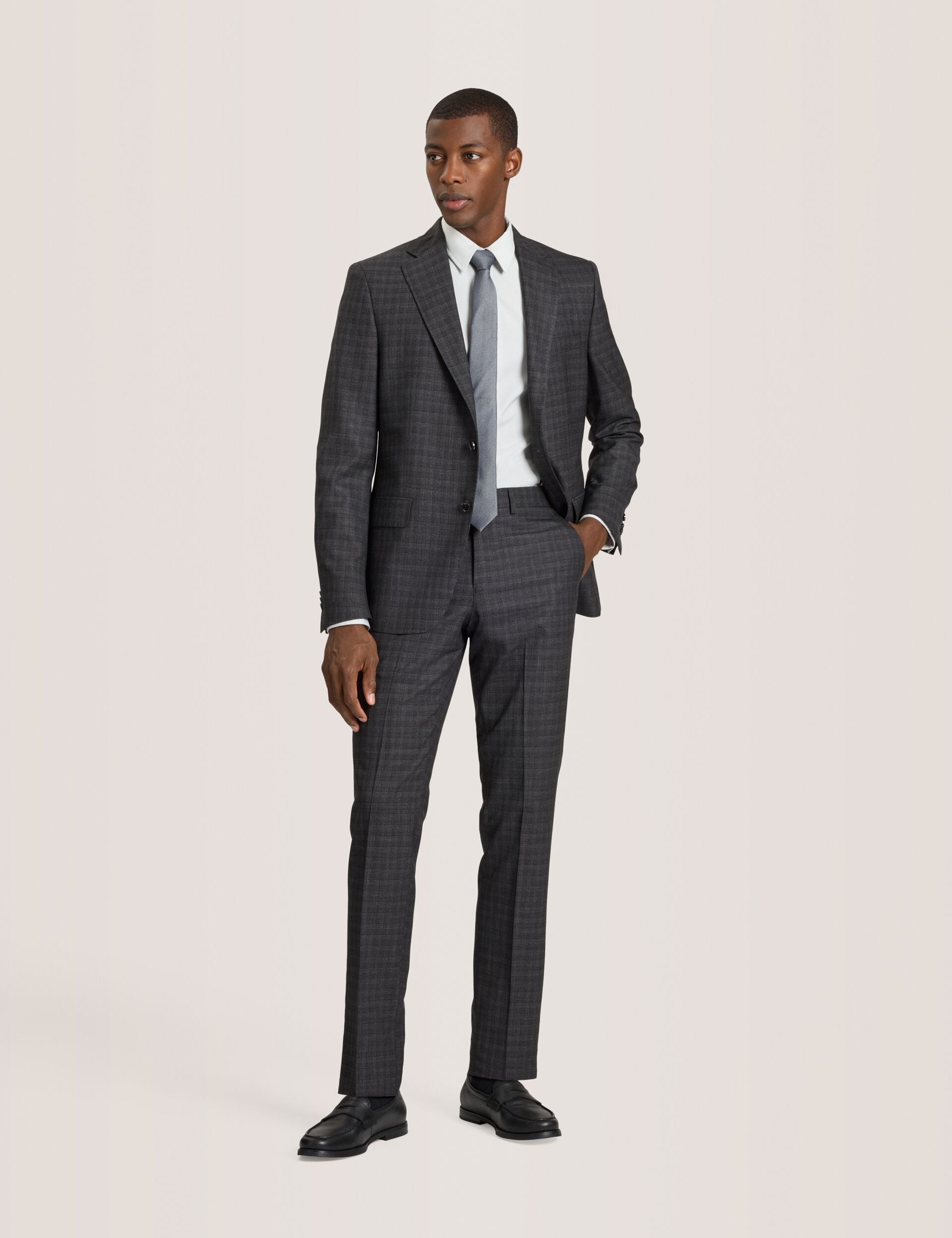Sale|Men WRIGHT-TATTERSALL – Single Breasted Two Button Notch Fully Fashioned Tattersall Suit Jacket - Ted Baker