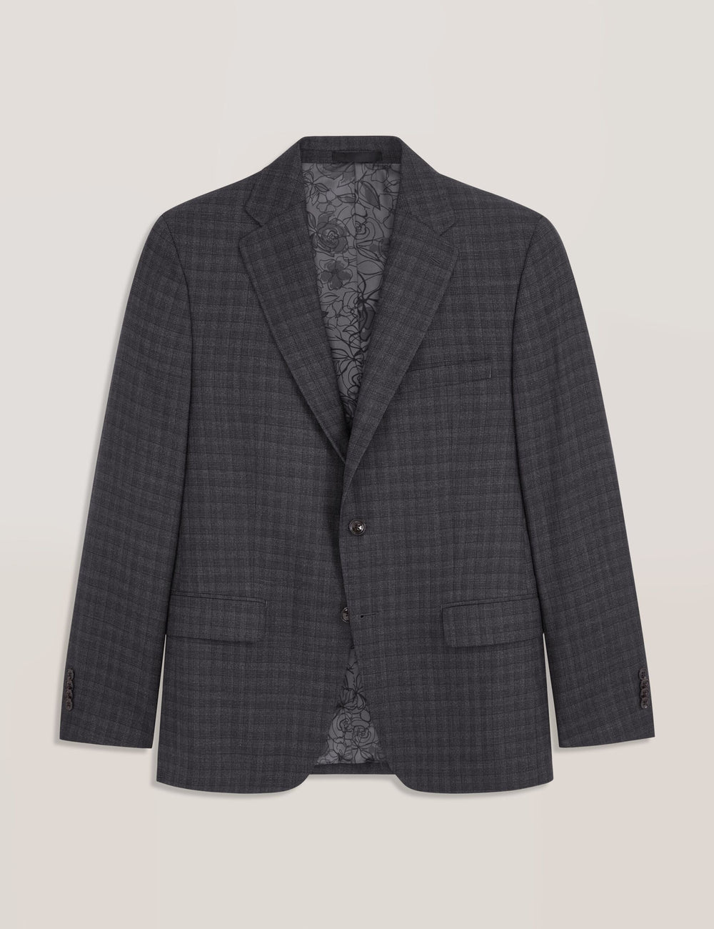 Sale|Men WRIGHT-TATTERSALL – Single Breasted Two Button Notch Fully Fashioned Tattersall Suit Jacket - Ted Baker