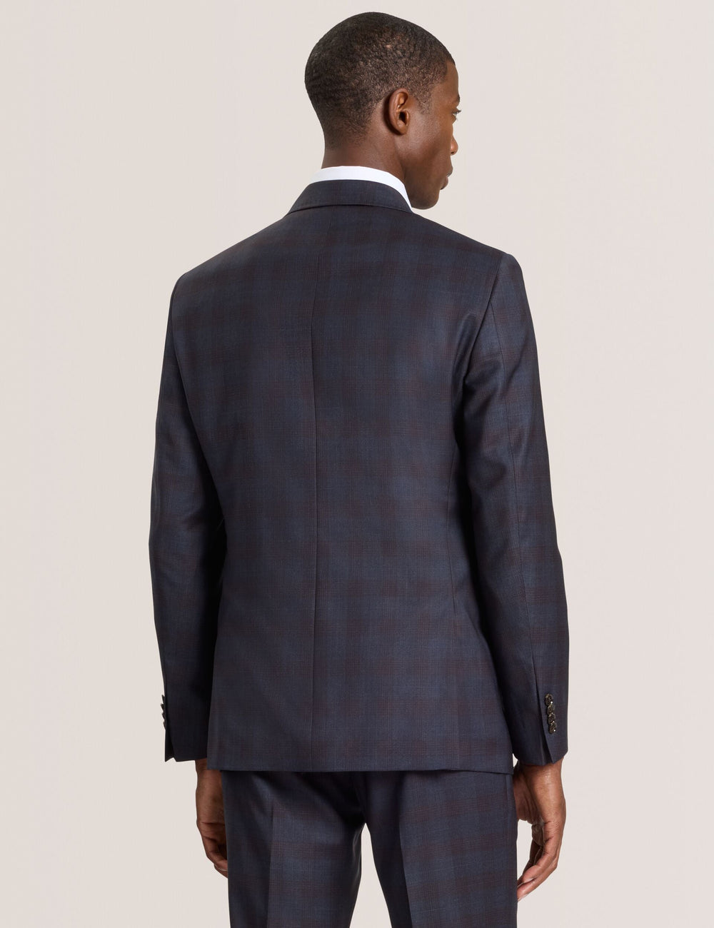 Sale|Men WRIGHT-PLAID – Single Breasted Two Button Notch Fully Fashioned Plaid Suit Jacket - Ted Baker