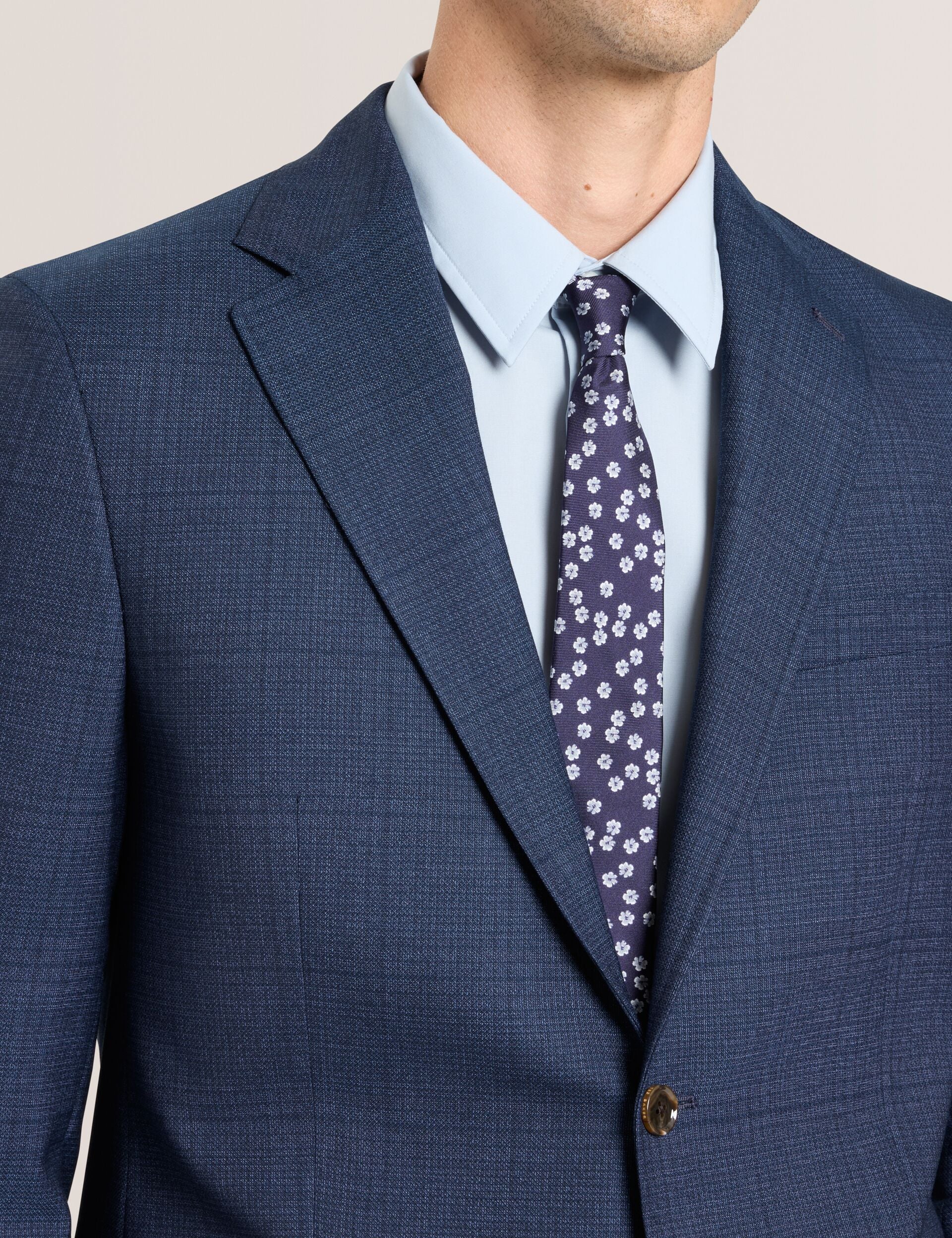 Sale|Men WRIGHT-PLAID – Single Breasted Two Button Notch Fully Fashioned Plaid Suit Jacket - Ted Baker
