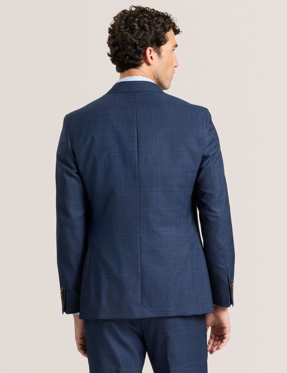 Sale|Men WRIGHT-PLAID – Single Breasted Two Button Notch Fully Fashioned Plaid Suit Jacket - Ted Baker