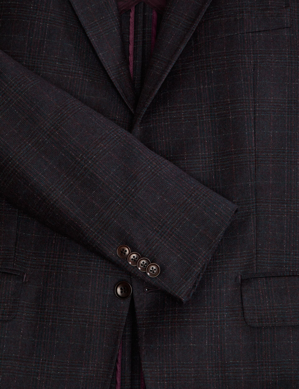 Sale|Men WINFRED – Single Breasted Two Button Notch Fully Fashioned Plaid Jacket - Ted Baker