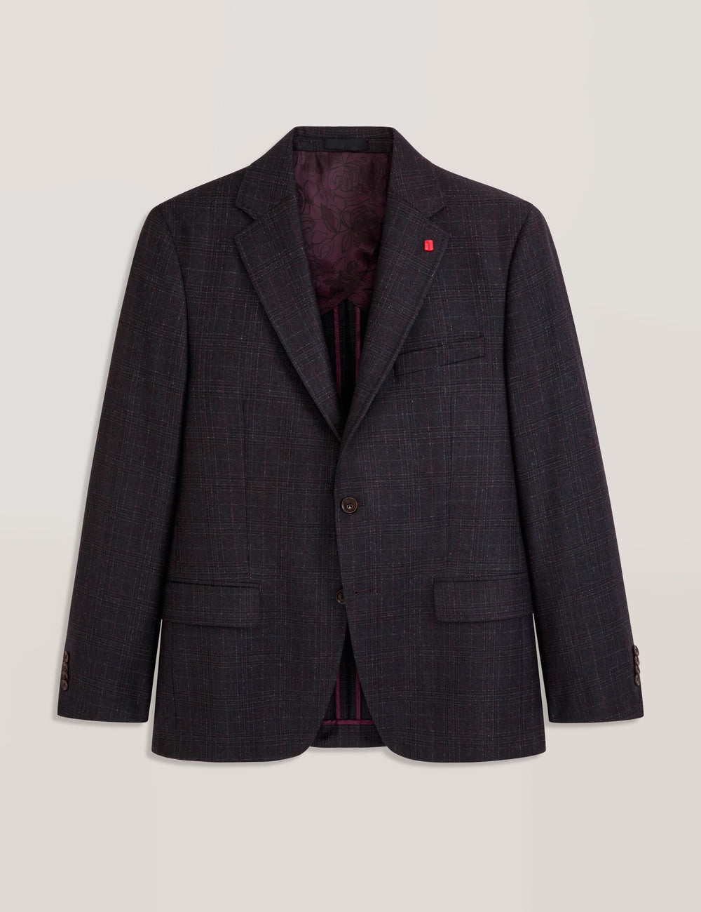 Sale|Men WINFRED – Single Breasted Two Button Notch Fully Fashioned Plaid Jacket - Ted Baker