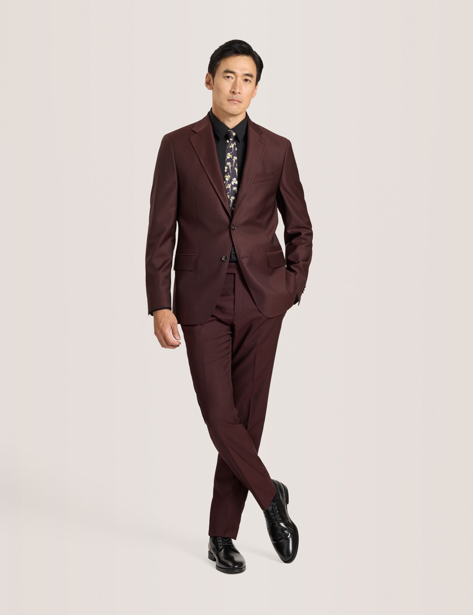 Sale|Men WINTER-TWILL – Flat Front Twill Suit Pant - Ted Baker