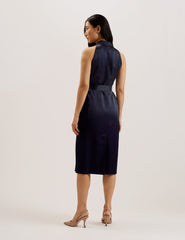 Women TEERUD - Tailored Satin Midi Dress with Belt - Ted Baker