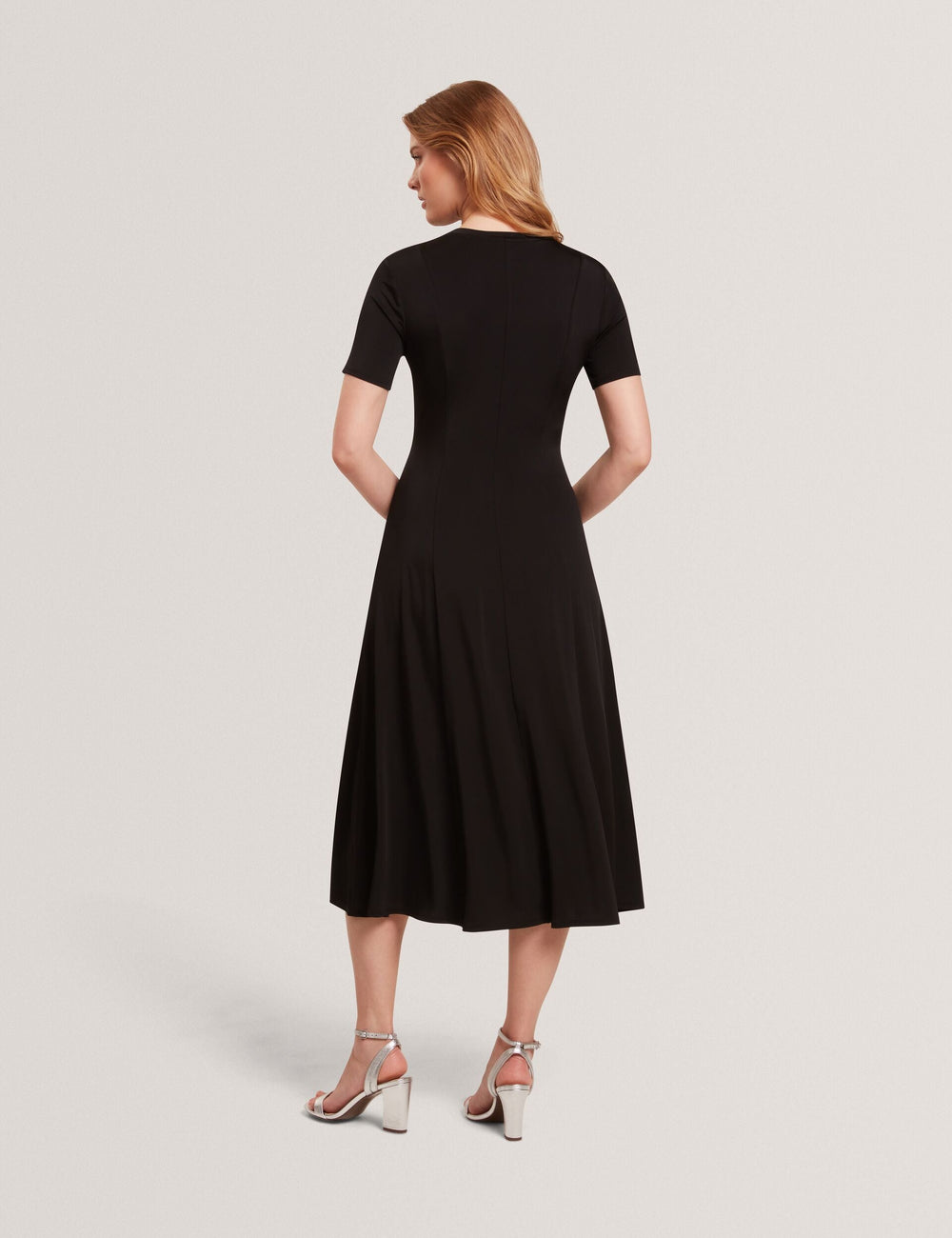 Women SHORT SLEEVE JERSEY MAXI DRESS - Rich Black - Ted Baker