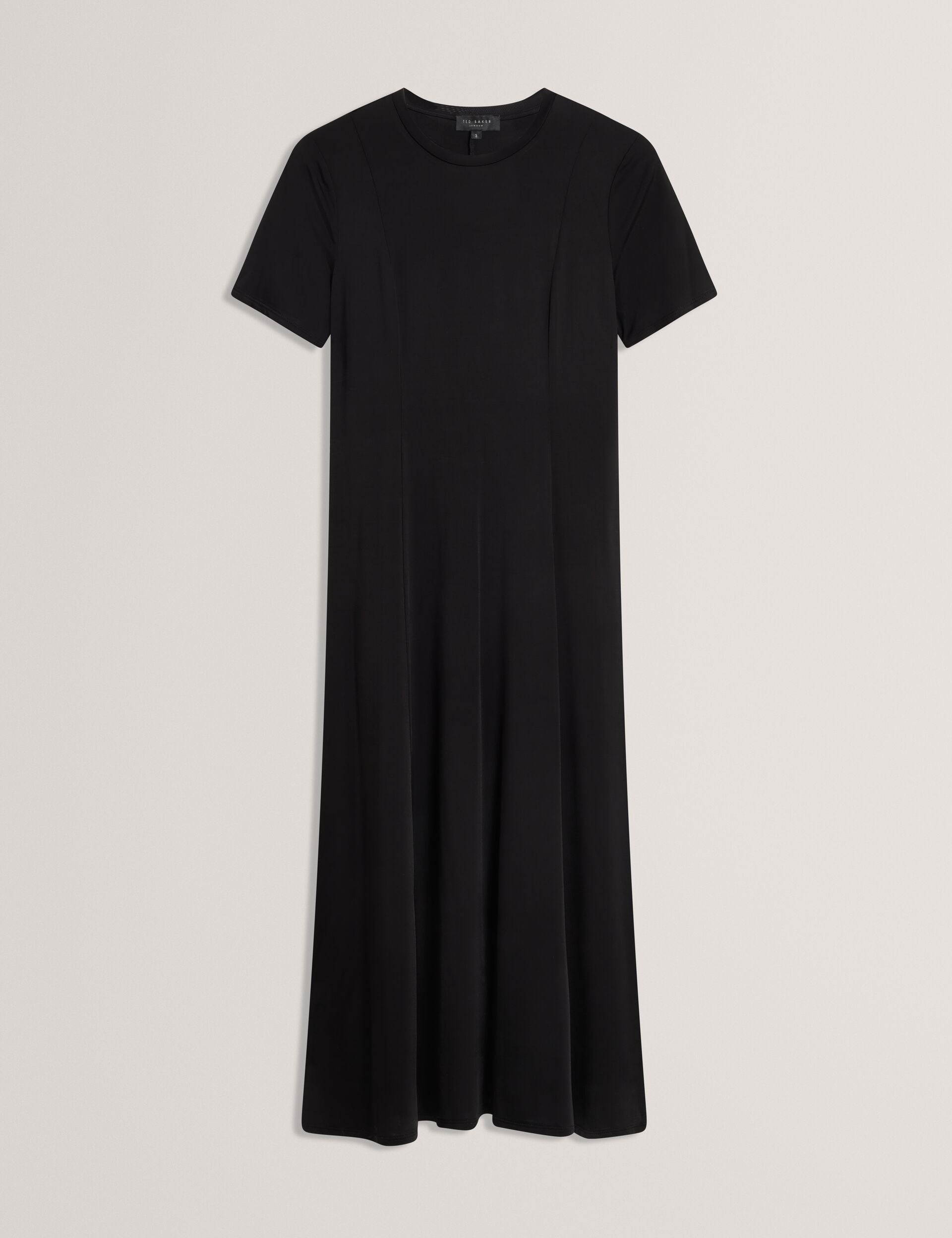 Women SHORT SLEEVE JERSEY MAXI DRESS - Rich Black - Ted Baker