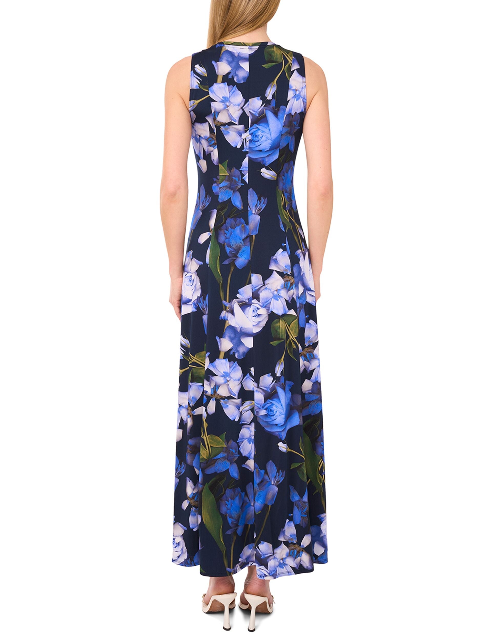 Women SHORT SLEEVE MAXI DRESS - Navy - Ted Baker
