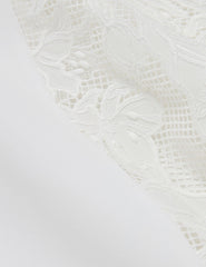 Women SLEEVELESS LACE APPLIQUE MIDI DRESS - White - Ted Baker